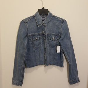 Crop Icon Denim Jacket